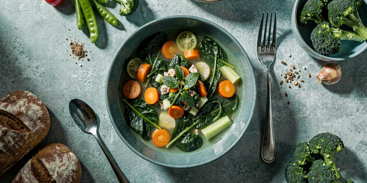 Sopa de legumes técnica